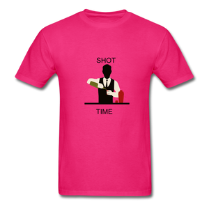 NdaBLDG "SHOT TIME" T-SHIRTS - fuchsia