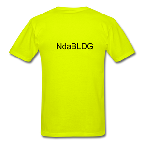 NdaBLDG "SHOT TIME" T-SHIRTS - safety green