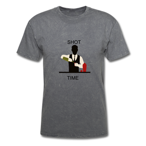 NdaBLDG "SHOT TIME" T-SHIRTS - mineral charcoal gray