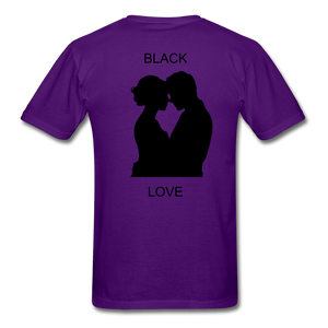 NdaBLDG BLACK LOVE  T-Shirts - purple
