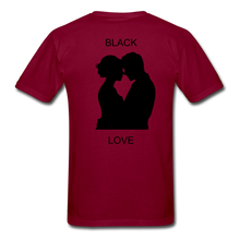 Load image into Gallery viewer, NdaBLDG BLACK LOVE  T-Shirts - burgundy
