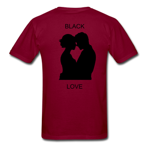 NdaBLDG BLACK LOVE  T-Shirts - burgundy