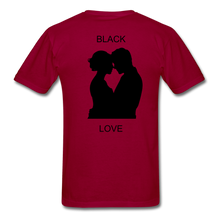 Load image into Gallery viewer, NdaBLDG BLACK LOVE  T-Shirts - dark red
