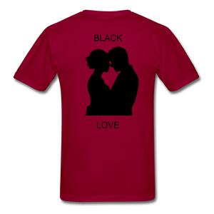NdaBLDG BLACK LOVE  T-Shirts - dark red