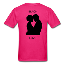 Load image into Gallery viewer, NdaBLDG BLACK LOVE  T-Shirts - fuchsia
