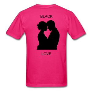 NdaBLDG BLACK LOVE  T-Shirts - fuchsia