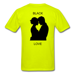 NdaBLDG BLACK LOVE  T-Shirts - safety green