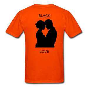 NdaBLDG BLACK LOVE  T-Shirts - orange