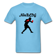 Load image into Gallery viewer, NdaBLDG TOP PRIZE FIGHTER T-shirt - aquatic blue
