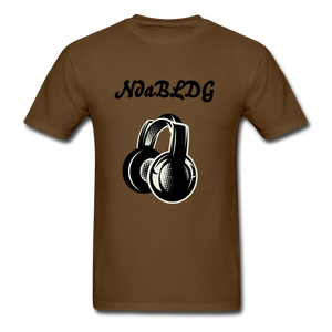NdaBLDG "HEADSET " T-Shirt - brown