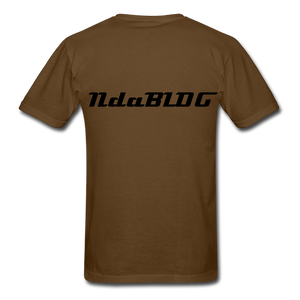 NdaBLDG "DJ LIFE" T-Shirt - brown