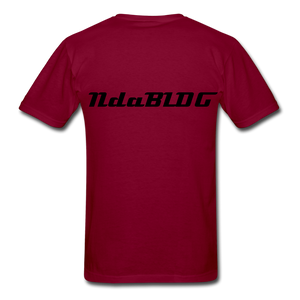 NdaBLDG "DJ LIFE" T-Shirt - burgundy