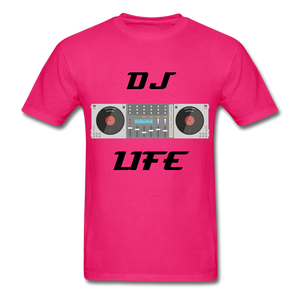 NdaBLDG "DJ LIFE" T-Shirt - fuchsia