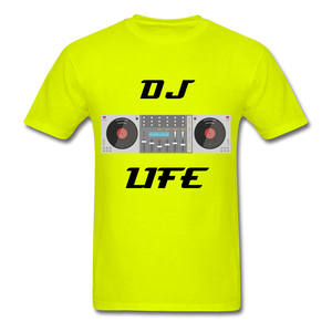 NdaBLDG "DJ LIFE" T-Shirt - safety green