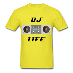 NdaBLDG "DJ LIFE" T-Shirt - yellow