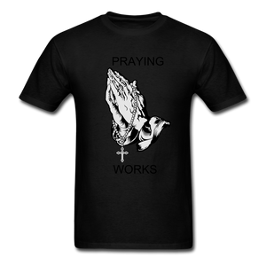 Ndabldg "PRAYING WORKS " T-Shirt - black