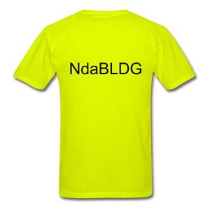 Ndabldg "PRAYING WORKS " T-Shirt - safety green