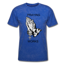 Load image into Gallery viewer, Ndabldg &quot;PRAYING WORKS &quot; T-Shirt - mineral royal
