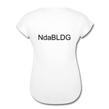 Load image into Gallery viewer, Women&#39;s Ndabldg &quot;PRAYING WORKS&quot; V-Neck T-Shirt - white
