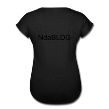 Load image into Gallery viewer, Women&#39;s Ndabldg &quot;PRAYING WORKS&quot; V-Neck T-Shirt - black
