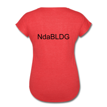 Load image into Gallery viewer, Women&#39;s Ndabldg &quot;PRAYING WORKS&quot; V-Neck T-Shirt - heather red
