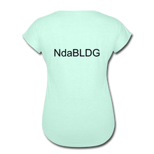 Load image into Gallery viewer, Women&#39;s Ndabldg &quot;PRAYING WORKS&quot; V-Neck T-Shirt - mint

