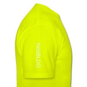 NdaBOG "EXCUSES"  T-Shirt - safety green