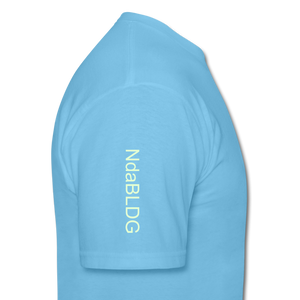 NdaBOG "EXCUSES"  T-Shirt - aquatic blue