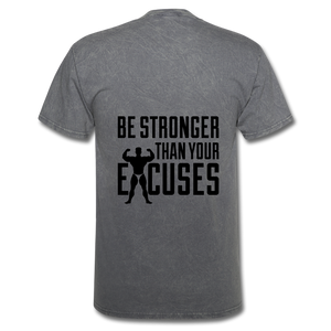 NdaBOG "EXCUSES"  T-Shirt - mineral charcoal gray
