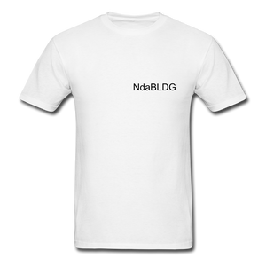 NdaBLDG " No EXCUSES"  T-Shirt - white