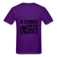Load image into Gallery viewer, NdaBLDG &quot; No EXCUSES&quot;  T-Shirt - purple
