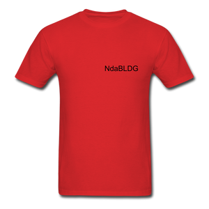 NdaBLDG " No EXCUSES"  T-Shirt - red
