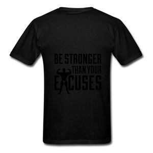 NdaBLDG " No EXCUSES"  T-Shirt - black