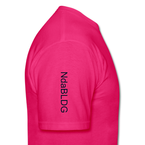 NdaBLDG " No EXCUSES"  T-Shirt - fuchsia