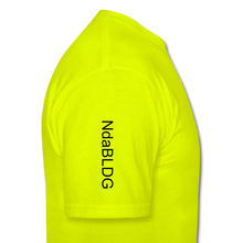 Load image into Gallery viewer, NdaBLDG &quot; No EXCUSES&quot;  T-Shirt - safety green
