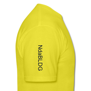 NdaBLDG " No EXCUSES"  T-Shirt - yellow