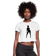 Load image into Gallery viewer, Women&#39;s  NdaBldg &quot;KEEP IT SEXY&quot; Cropped T-Shirt - white
