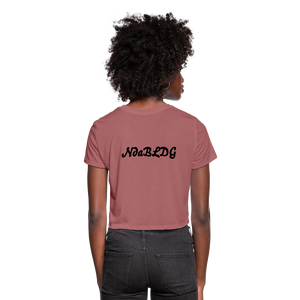 Women's  NdaBldg "KEEP IT SEXY" Cropped T-Shirt - mauve