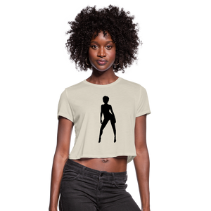 Women's  NdaBldg "KEEP IT SEXY" Cropped T-Shirt - dust