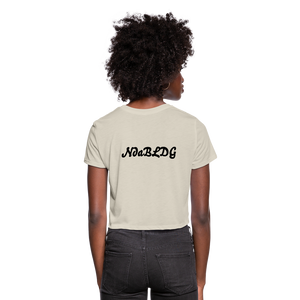 Women's  NdaBldg "KEEP IT SEXY" Cropped T-Shirt - dust