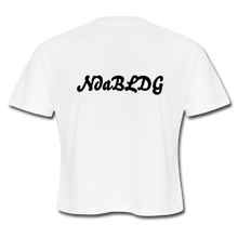 Load image into Gallery viewer, Womens NdaBLDG &quot;FITNESS&quot; CROPPED T-SHIRTS - white
