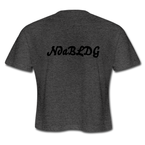 Womens NdaBLDG "FITNESS" CROPPED T-SHIRTS - deep heather