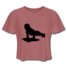 Load image into Gallery viewer, Womens NdaBLDG &quot;FITNESS&quot; CROPPED T-SHIRTS - mauve
