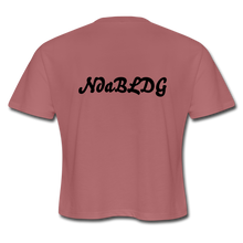 Load image into Gallery viewer, Womens NdaBLDG &quot;FITNESS&quot; CROPPED T-SHIRTS - mauve
