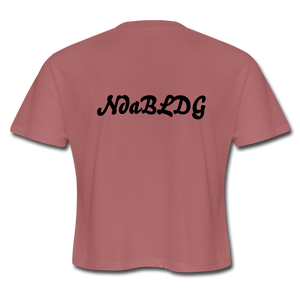 Womens NdaBLDG "FITNESS" CROPPED T-SHIRTS - mauve
