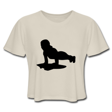 Load image into Gallery viewer, Womens NdaBLDG &quot;FITNESS&quot; CROPPED T-SHIRTS - dust
