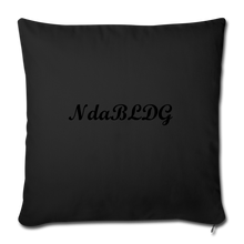 Load image into Gallery viewer, NdaBLDG &quot;I AM A KING&quot; Throw Pillow Cover - black
