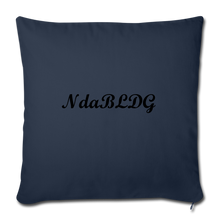 Load image into Gallery viewer, NdaBLDG &quot;I AM A KING&quot; Throw Pillow Cover - navy
