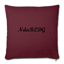 Load image into Gallery viewer, NdaBLDG &quot;I AM A KING&quot; Throw Pillow Cover - burgundy
