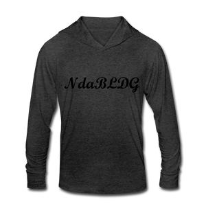 NdaBLDG "I LOVE MY KING" Tri-Blend Hoodie Shirt - heather black